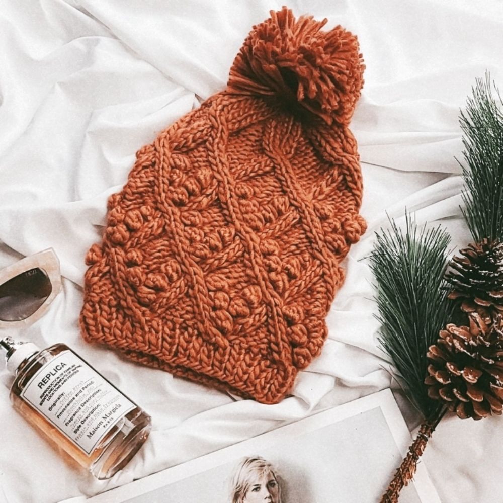 🆕️Holiday Collection// Terracotta knitted beanie